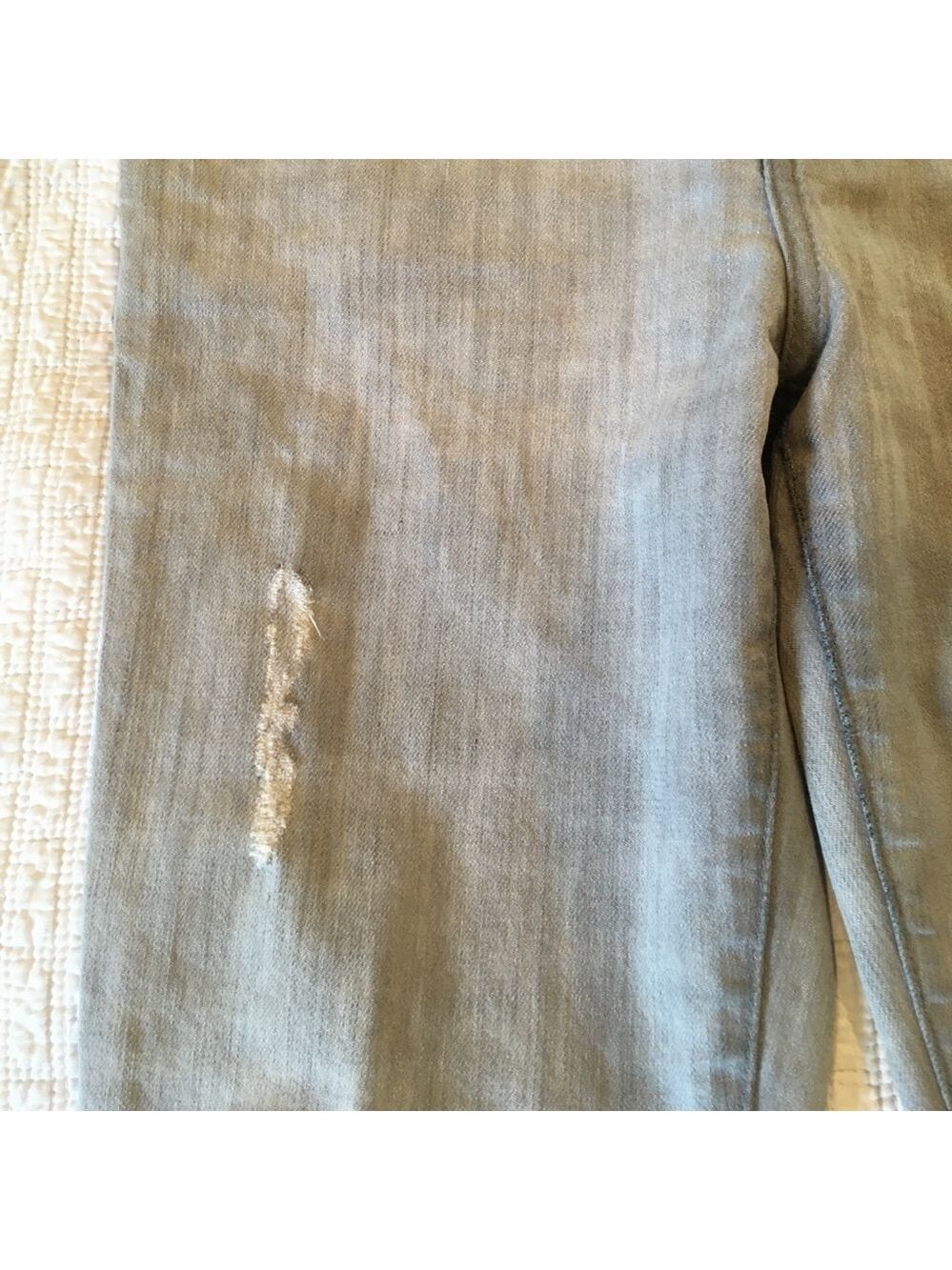 Anthropologie Current/Elliott Gray Denim Stiletto Jeans, Size 26 - Picture 12 of 16